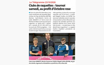 OCTOBRE ROSE 3 RAQUETTES