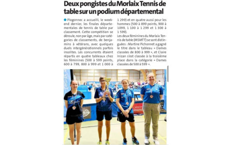 ARTICLE DU TELEGRAMME DU 27 FEVRIER