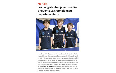 MSMTT dans Le Télégramme 08 avril 2026